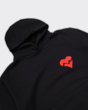 Carica l'immagine nel visualizzatore di Gallery, HEART black hoodie