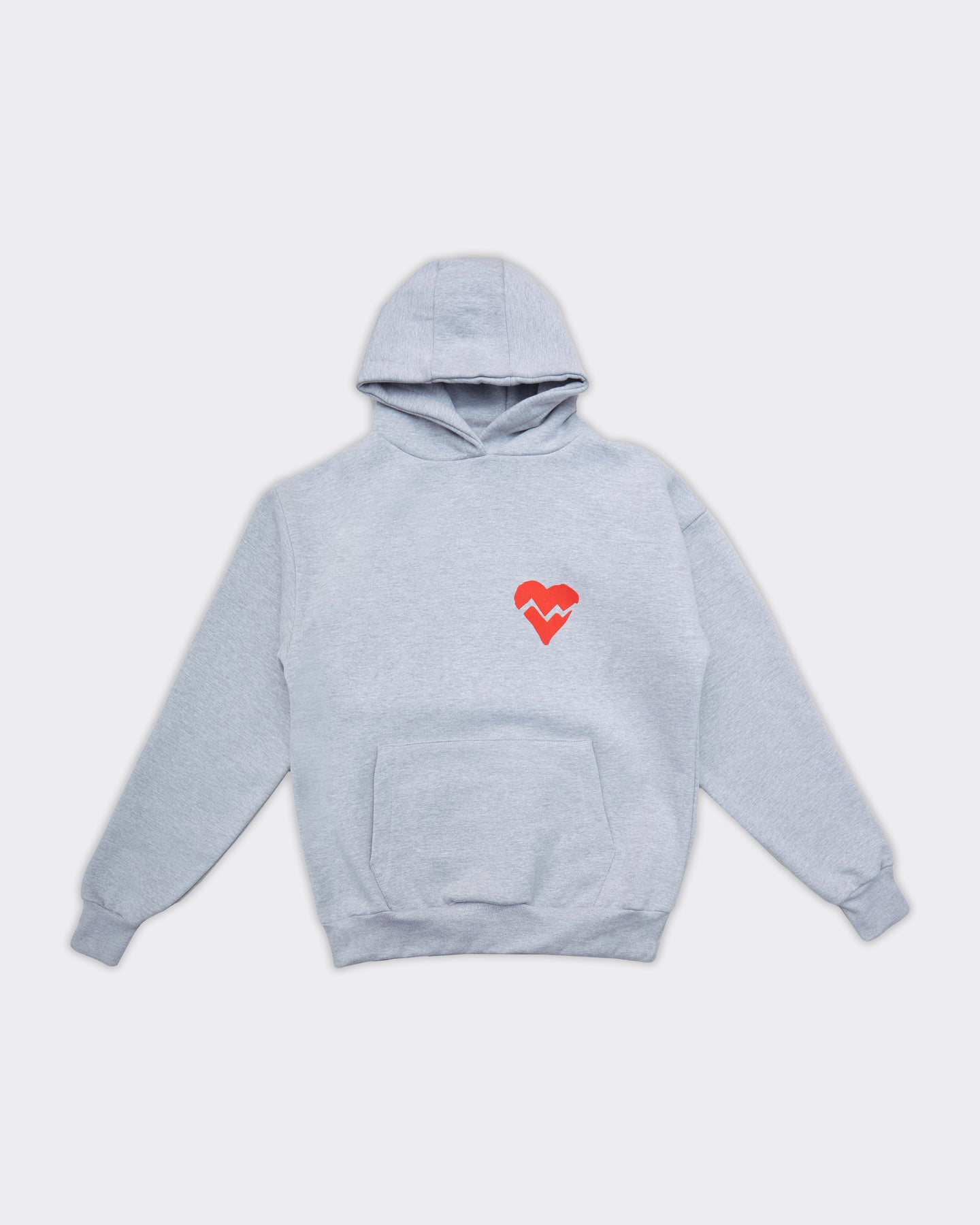 HEART gray hoodie